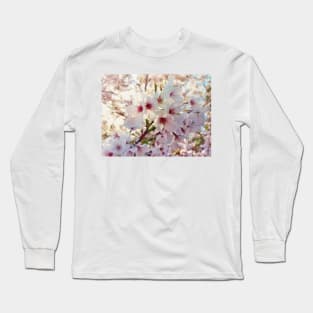 cherry tree blooming Long Sleeve T-Shirt